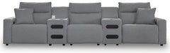 Modmax II 5-Piece Reclining Sectional with Audio Consoles