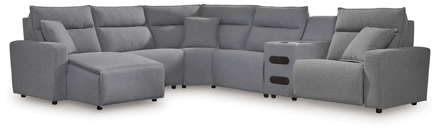Modmax II 6-Piece Reclining Sectional with Chaise and Audio Console