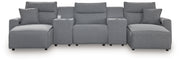Modmax II 5-Piece Power Reclining Sectional with Chaise