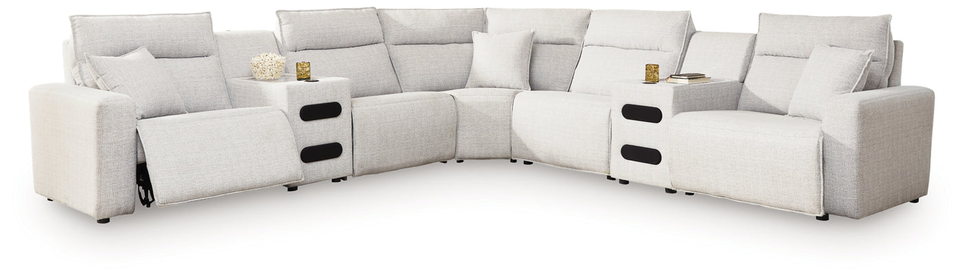 Modmax II 7-Piece Power Reclining Sectional with Chaise and Audio Consoles