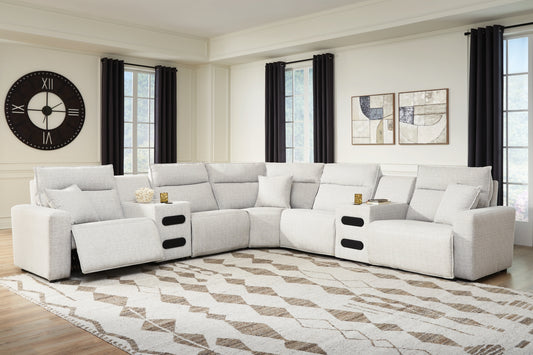 Modmax II 7-Piece Power Reclining Sectional with Chaise and Audio Consoles