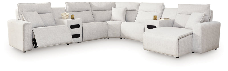 Modmax II 7-Piece Power Reclining Sectional with Chaise and Audio Consoles
