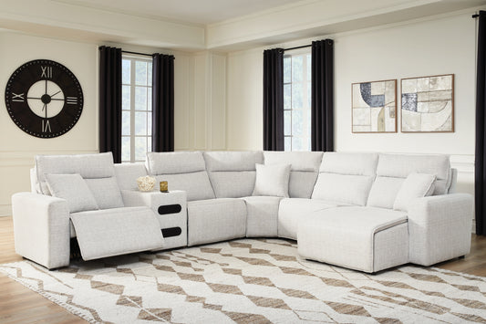 Modmax II 6-Piece Reclining Sectional with Chaise and Audio Console