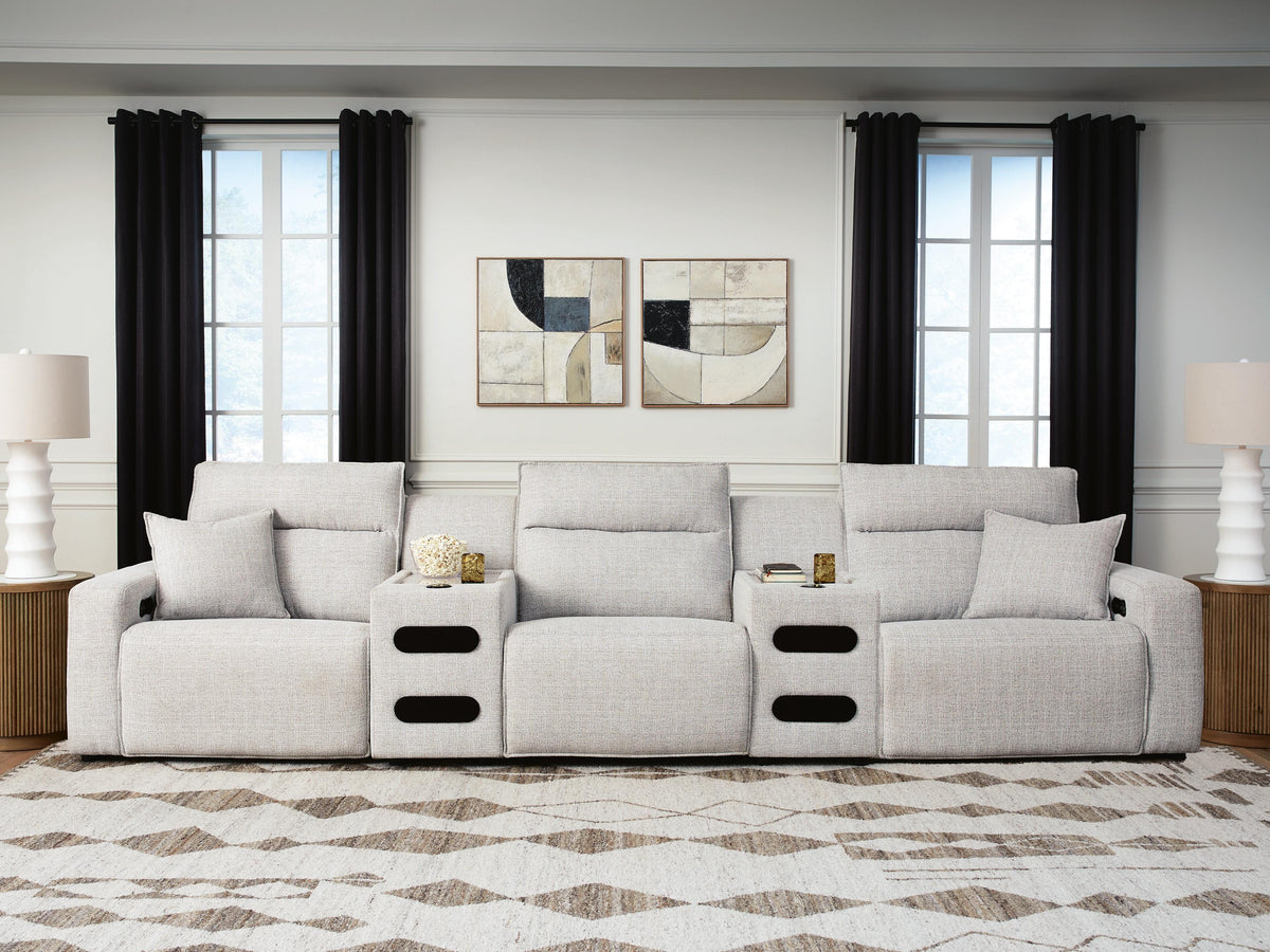 Modmax II 5-Piece Power Reclining Sectional with Audio Consoles