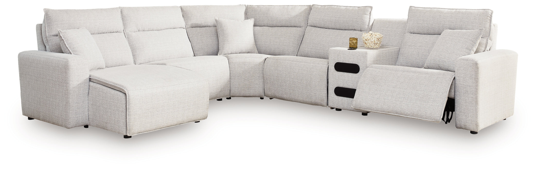 Modmax II 6-Piece Reclining Sectional with Chaise and Audio Console