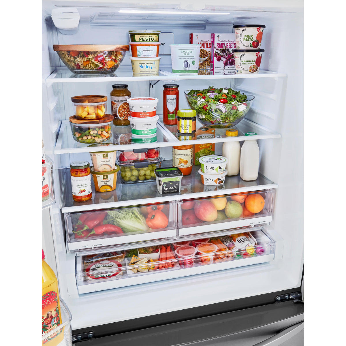  LG 36-inch, 29 cu.ft. Freestanding French 3-Door Refrigerator with Multi-Air Flow™ Technology LRFWS2906S IMAGE 15