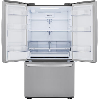  LG 36-inch, 29 cu.ft. Freestanding French 3-Door Refrigerator with Multi-Air Flow™ Technology LRFWS2906S IMAGE 2