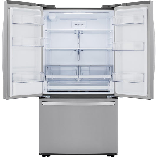  LG 36-inch, 29 cu.ft. Freestanding French 3-Door Refrigerator with Multi-Air Flow™ Technology LRFWS2906S IMAGE 2