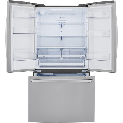  LG 36-inch, 29 cu.ft. Freestanding French 3-Door Refrigerator with Multi-Air Flow™ Technology LRFWS2906S IMAGE 3