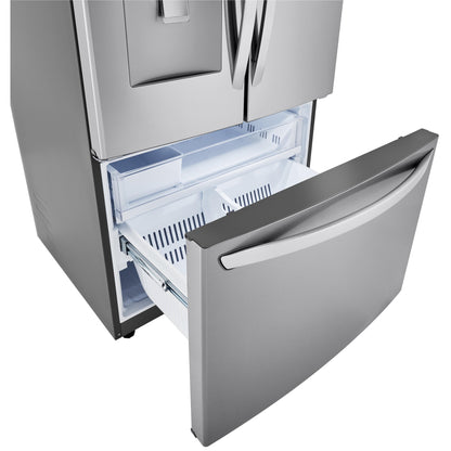  LG 36-inch, 29 cu.ft. Freestanding French 3-Door Refrigerator with Multi-Air Flow™ Technology LRFWS2906S IMAGE 7