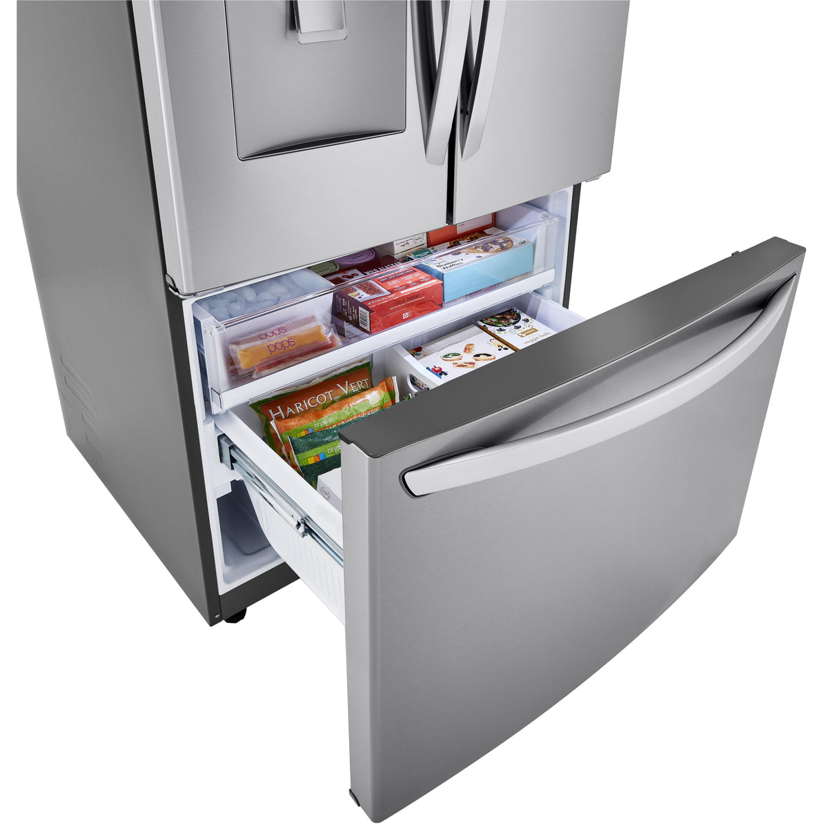  LG 36-inch, 29 cu.ft. Freestanding French 3-Door Refrigerator with Multi-Air Flow™ Technology LRFWS2906S IMAGE 9