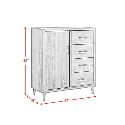 Malibu 4-Drawer Chest – Walnut
