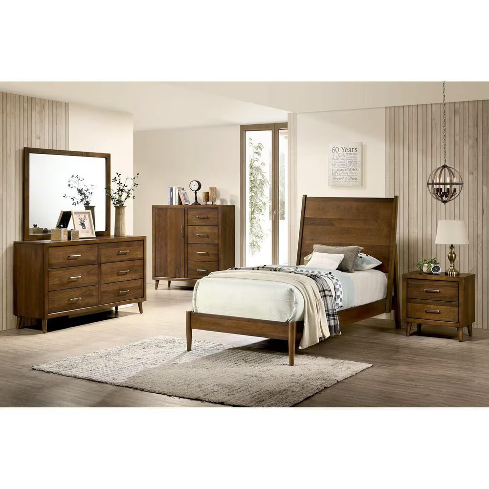 Malibu 4-Drawer Chest – Walnut