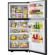  LG 30-inch, 20.2 cu.ft. Freestanding Top Freezer Refrigerator with Smart Diagnosis™ LTCS20020B IMAGE 4
