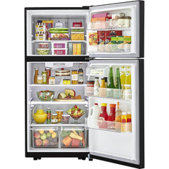  LG 30-inch, 20.2 cu.ft. Freestanding Top Freezer Refrigerator with Smart Diagnosis™ LTCS20020B IMAGE 4