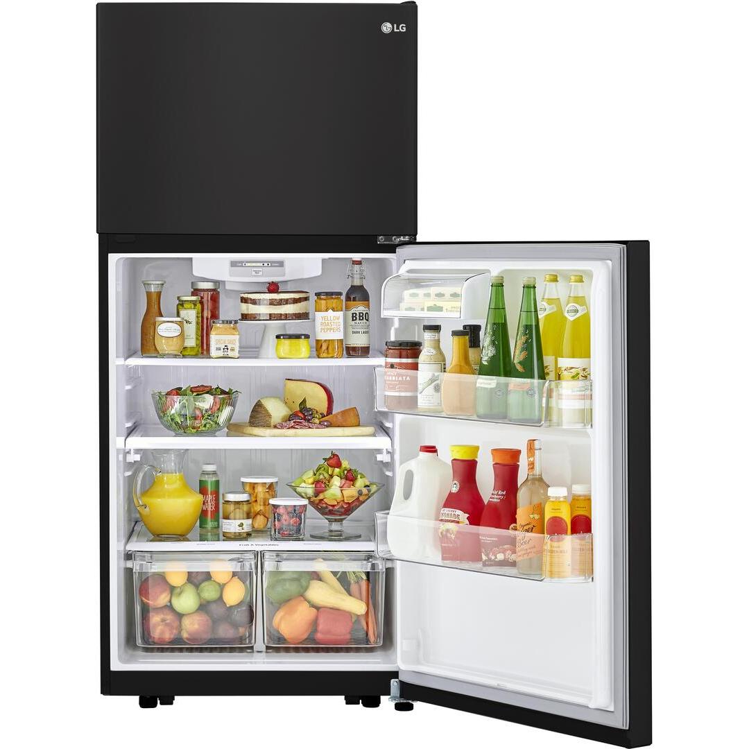 LG 30-inch, 20.2 cu.ft. Freestanding Top Freezer Refrigerator with Smart Diagnosis™ LTCS20020B IMAGE 5