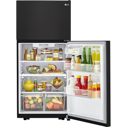 LG 30-inch, 20.2 cu.ft. Freestanding Top Freezer Refrigerator with Smart Diagnosis™ LTCS20020B IMAGE 5