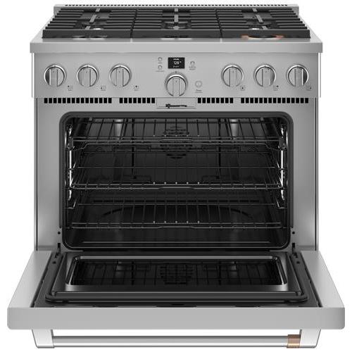  Café 36-inch Freestanding Dual-Fuel Range with 6 Burners C2Y366P2TS1 IMAGE 2