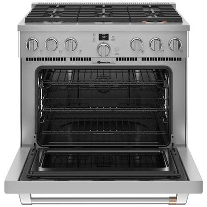  Café 36-inch Freestanding Dual-Fuel Range with 6 Burners C2Y366P2TS1 IMAGE 2