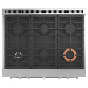  Café 36-inch Freestanding Dual-Fuel Range with 6 Burners C2Y366P2TS1 IMAGE 4