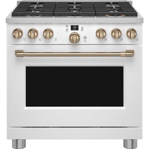  Café 36-inch Freestanding Dual-Fuel Range with 6 Burners C2Y366P4TW2 IMAGE 1