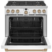  Café 36-inch Freestanding Dual-Fuel Range with 6 Burners C2Y366P4TW2 IMAGE 2