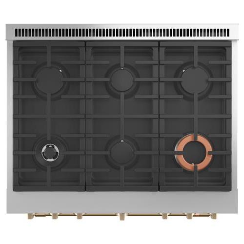  Café 36-inch Freestanding Dual-Fuel Range with 6 Burners C2Y366P4TW2 IMAGE 4