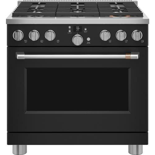  Café 36-inch Freestanding Dual-Fuel Range with 6 Burners C2Y366P3TD1 IMAGE 1