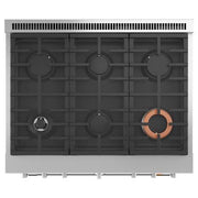  Café 36-inch Freestanding Dual-Fuel Range with 6 Burners C2Y366P3TD1 IMAGE 4