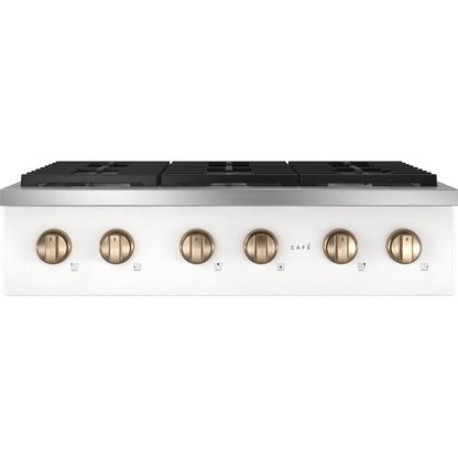  Café 36-inch Built-in Gas Rangetop with 6 Burners CGU366P4TW2 IMAGE 1