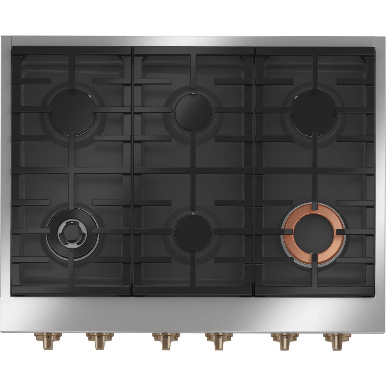  Café 36-inch Built-in Gas Rangetop with 6 Burners CGU366P3TD1 IMAGE 2