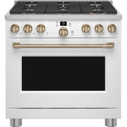  Café 36-inch Freestanding Gas Range with WI-FI Connect CGY366P4TW2 IMAGE 1