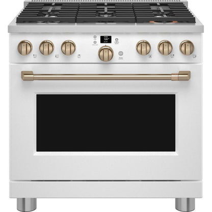  Café 36-inch Freestanding Gas Range with WI-FI Connect CGY366P4TW2 IMAGE 1