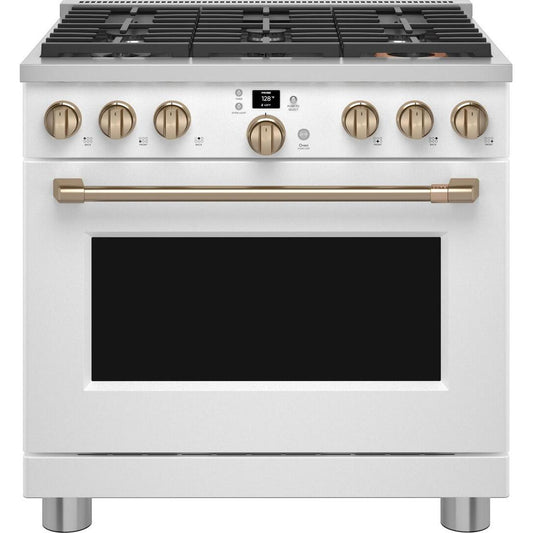  Café 36-inch Freestanding Gas Range with WI-FI Connect CGY366P4TW2 IMAGE 1