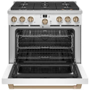  Café 36-inch Freestanding Gas Range with WI-FI Connect CGY366P4TW2 IMAGE 2
