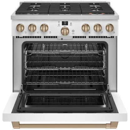  Café 36-inch Freestanding Gas Range with WI-FI Connect CGY366P4TW2 IMAGE 2