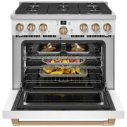  Café 36-inch Freestanding Gas Range with WI-FI Connect CGY366P4TW2 IMAGE 3