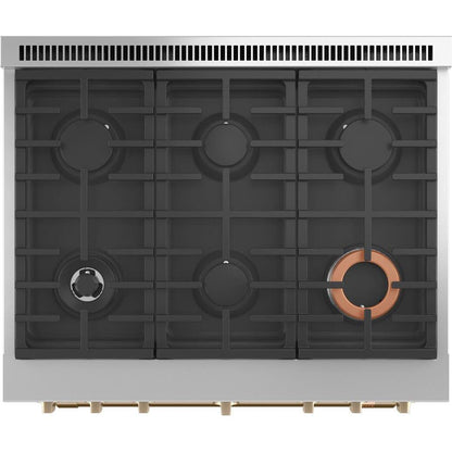  Café 36-inch Freestanding Gas Range with WI-FI Connect CGY366P4TW2 IMAGE 4