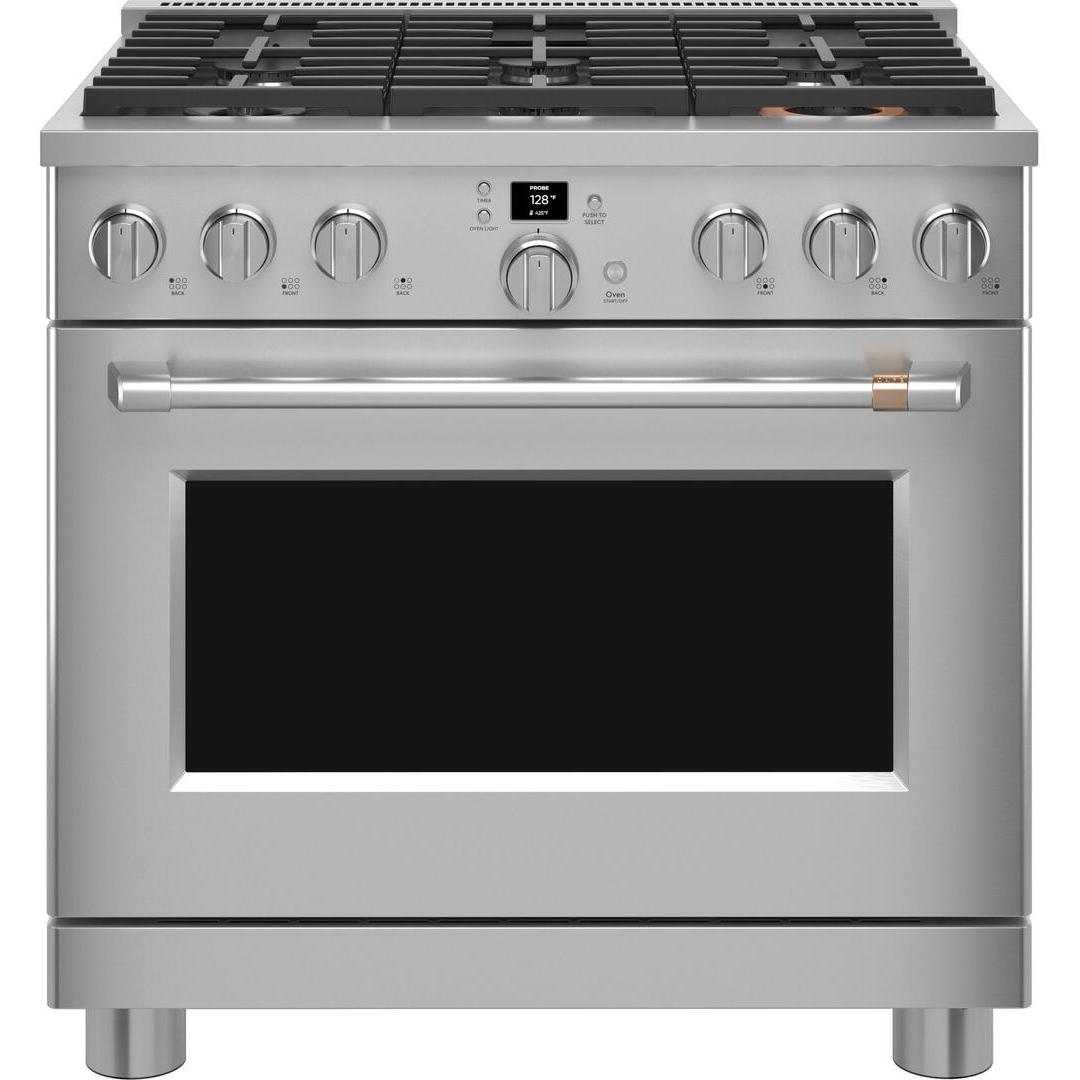  Café 36-inch Freestanding Gas Range with WI-FI Connect CGY366P2TS1 IMAGE 1