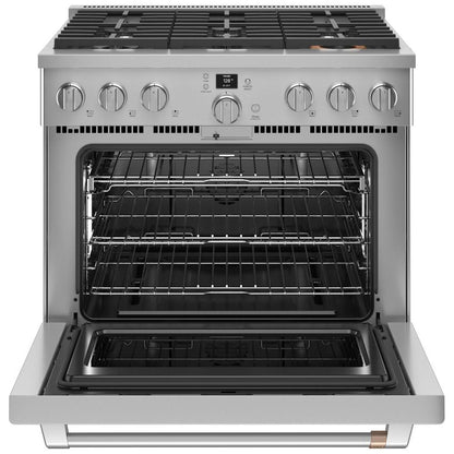  Café 36-inch Freestanding Gas Range with WI-FI Connect CGY366P2TS1 IMAGE 2