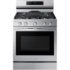  Samsung 30-inch Freestanding Gas Range with WI-FI Connect NX60A6711SS/AA IMAGE 2