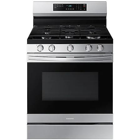  Samsung 30-inch Freestanding Gas Range with WI-FI Connect NX60A6511SS/AA IMAGE 1