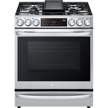 LG 30-inch, 6.3 cu ft. Slide-in Gas Range with Sous-Vide LSGL6337F IMAGE 1