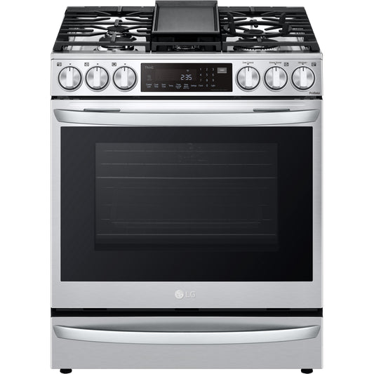 LG 30-inch, 6.3 cu ft. Slide-in Gas Range with Sous-Vide LSGL6337F IMAGE 1