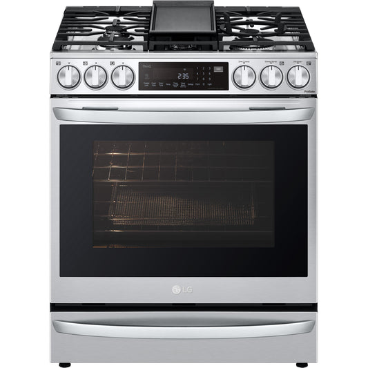 LG 30-inch, 6.3 cu ft. Slide-in Gas Range with Sous-Vide LSGL6337F IMAGE 2