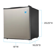 Avanti Mini Refrigerator with 2 Removable Wire Shelves 1.7 Cu. Ft.