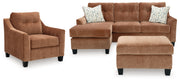 Amity Bay Sofa Chaise, Chair, and Ottoman