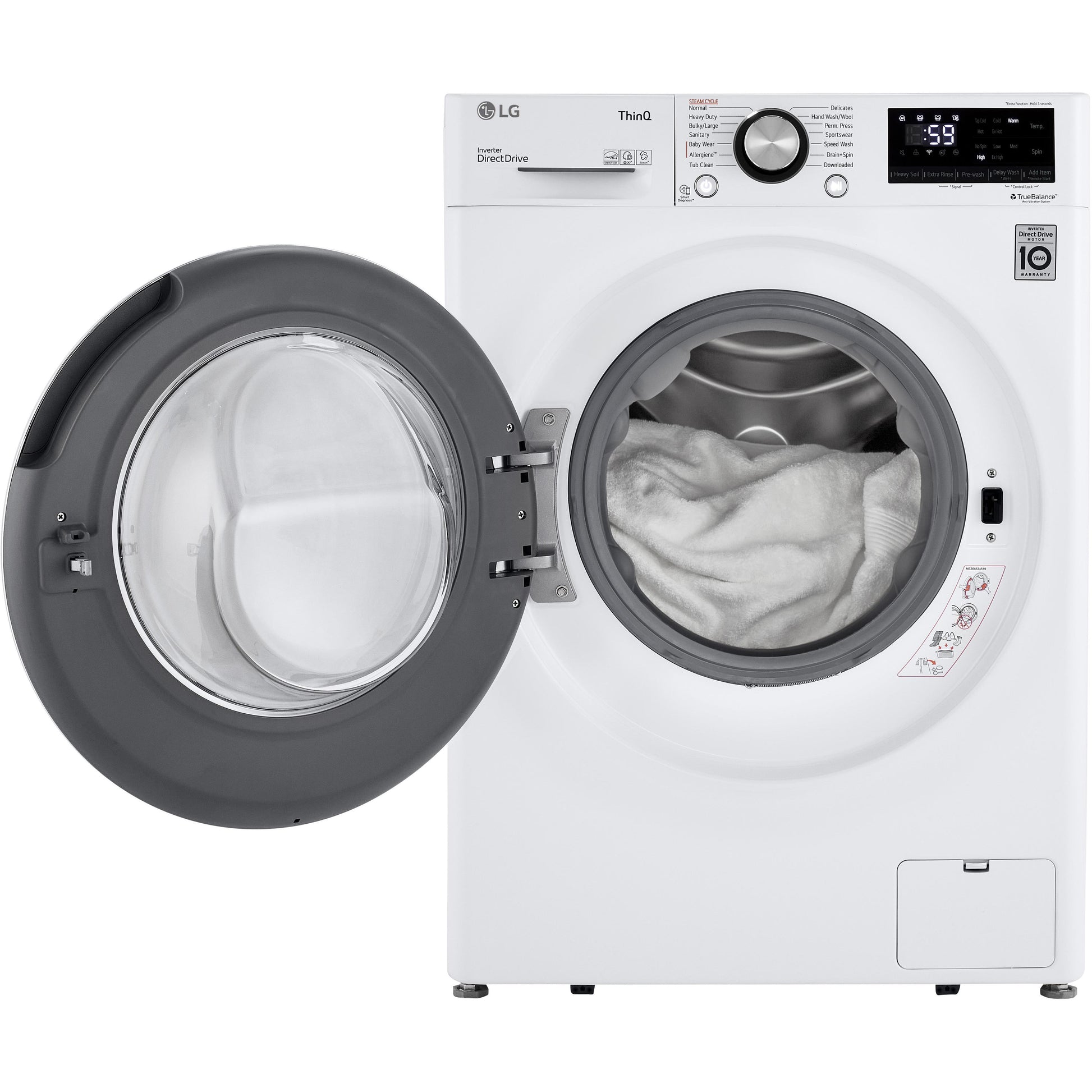  LG 2.4 cu. ft Front Loading Washer with ColdWash™ Technology WM1455HWA IMAGE 6