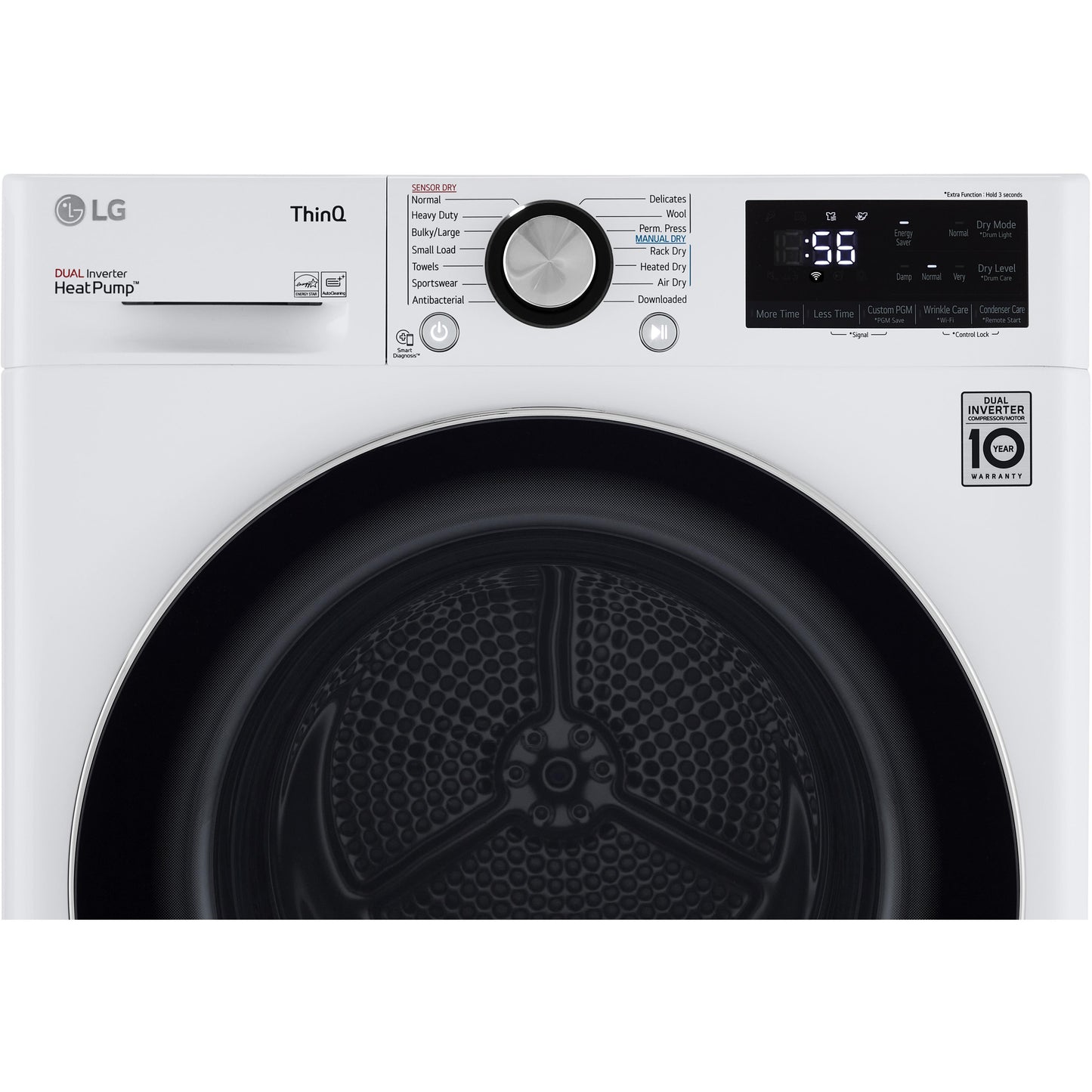  LG 4.2 cu.ft. Electric Dryer with ThinQ® Technology DLHC1455W IMAGE 3