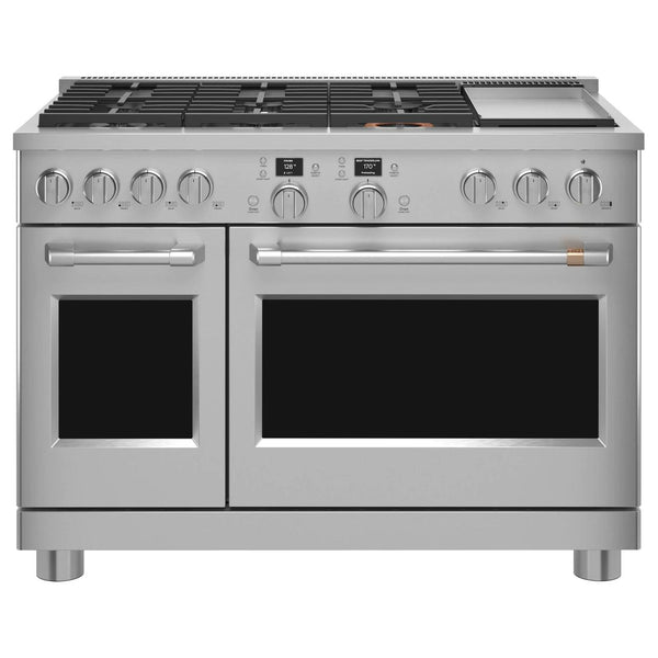 Café 48-inch Freestanding Dual-Fuel Range with 6 Burners and Griddle C2Y486P2TS1